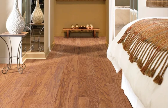 Luxury Vinyl Flooring in Bedroom.
